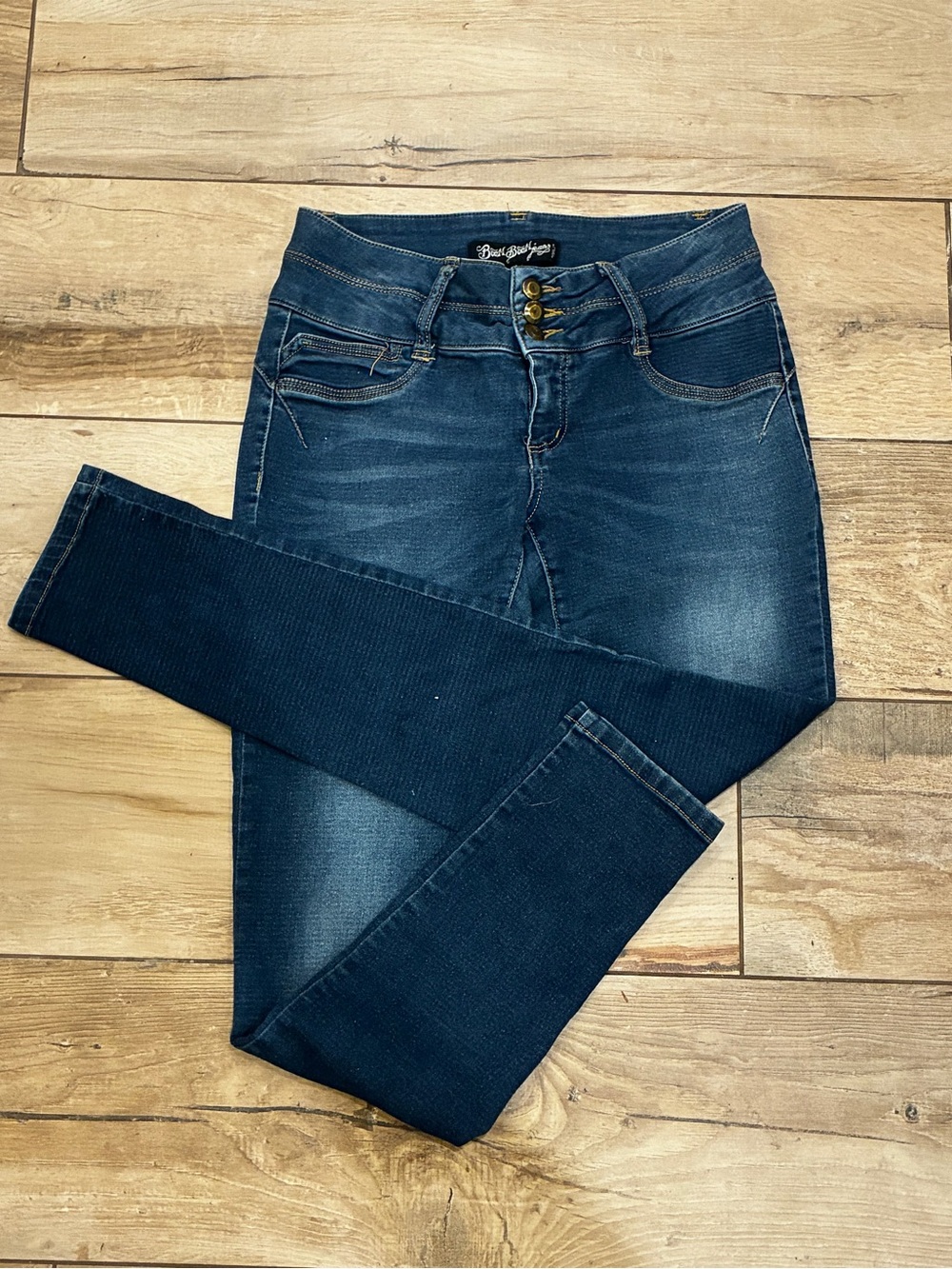 Boom Boom Jeans Women's Navy Skinny Stretch Jeans
